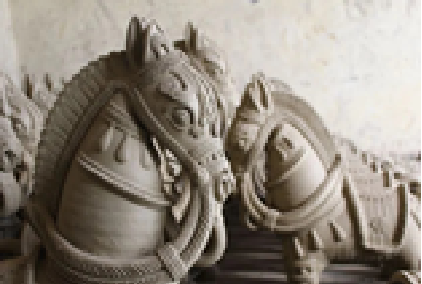 Clay-burn horses of Terracotta